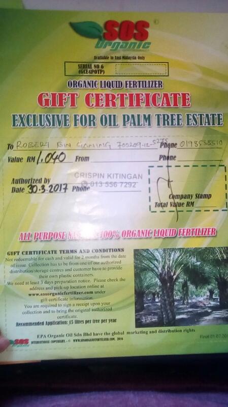 SOS organic fertilizer pick up from papar 07/April/2017 SOS organic fertilizer pick up from papar 07/April/2017